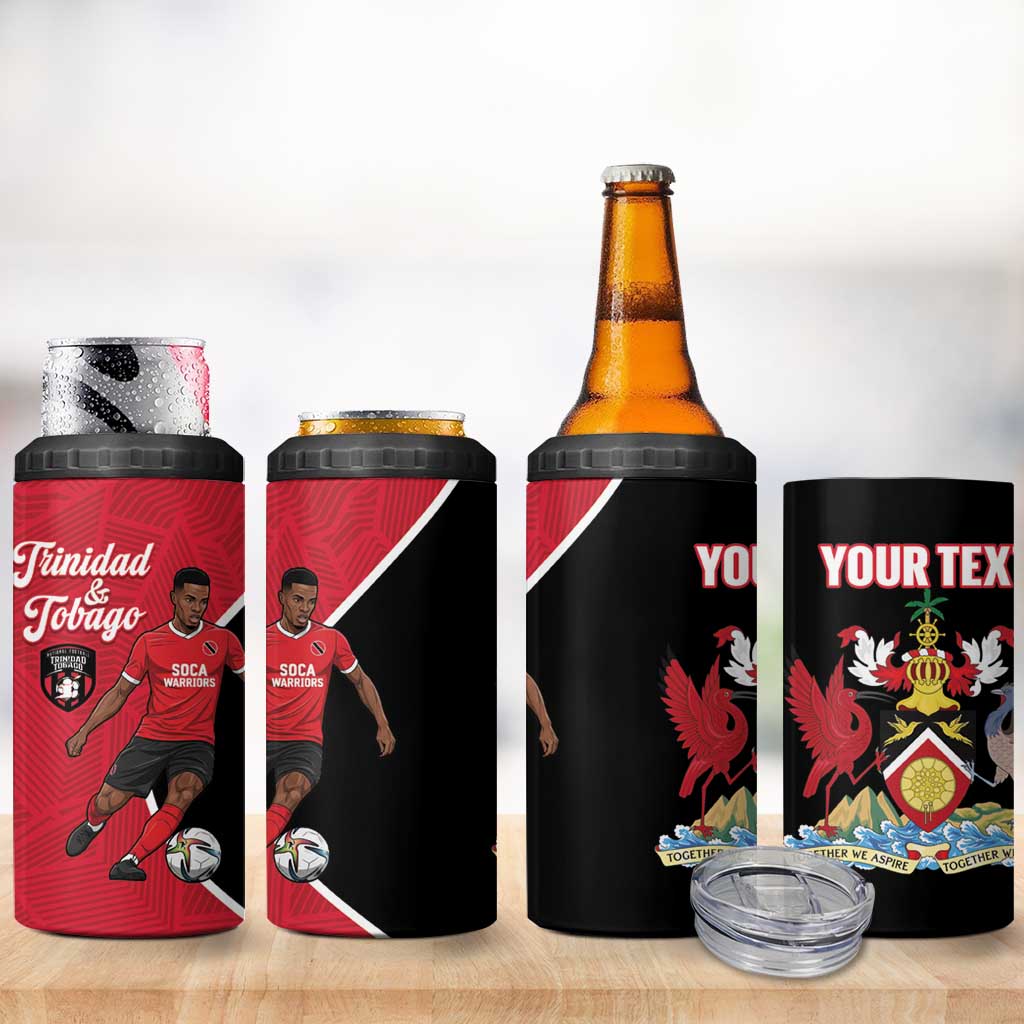 Custom Trinidad and Tobago Football 4 in 1 Can Cooler Tumbler 2025 Go Champions - Wonder Print Shop
