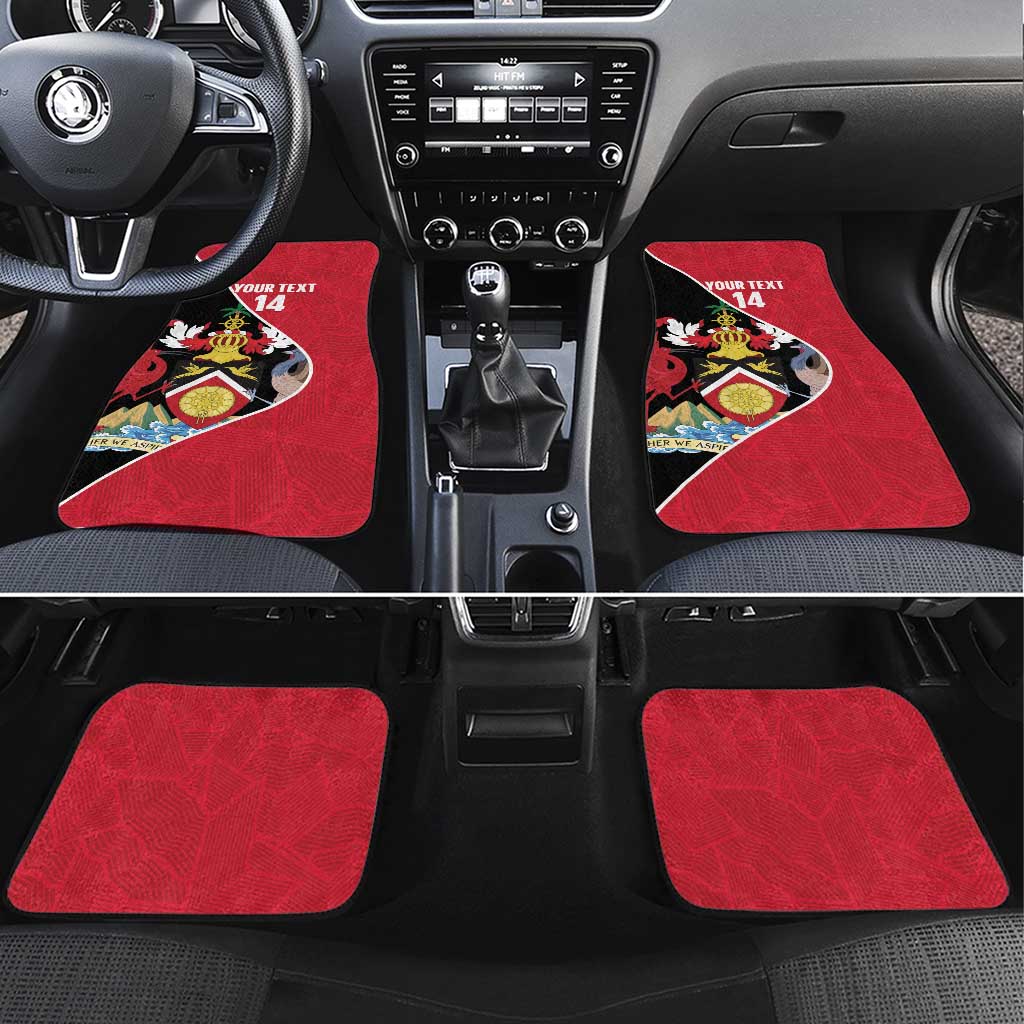 Custom Trinidad and Tobago Football Car Mats 2025 Go Champions - Wonder Print Shop