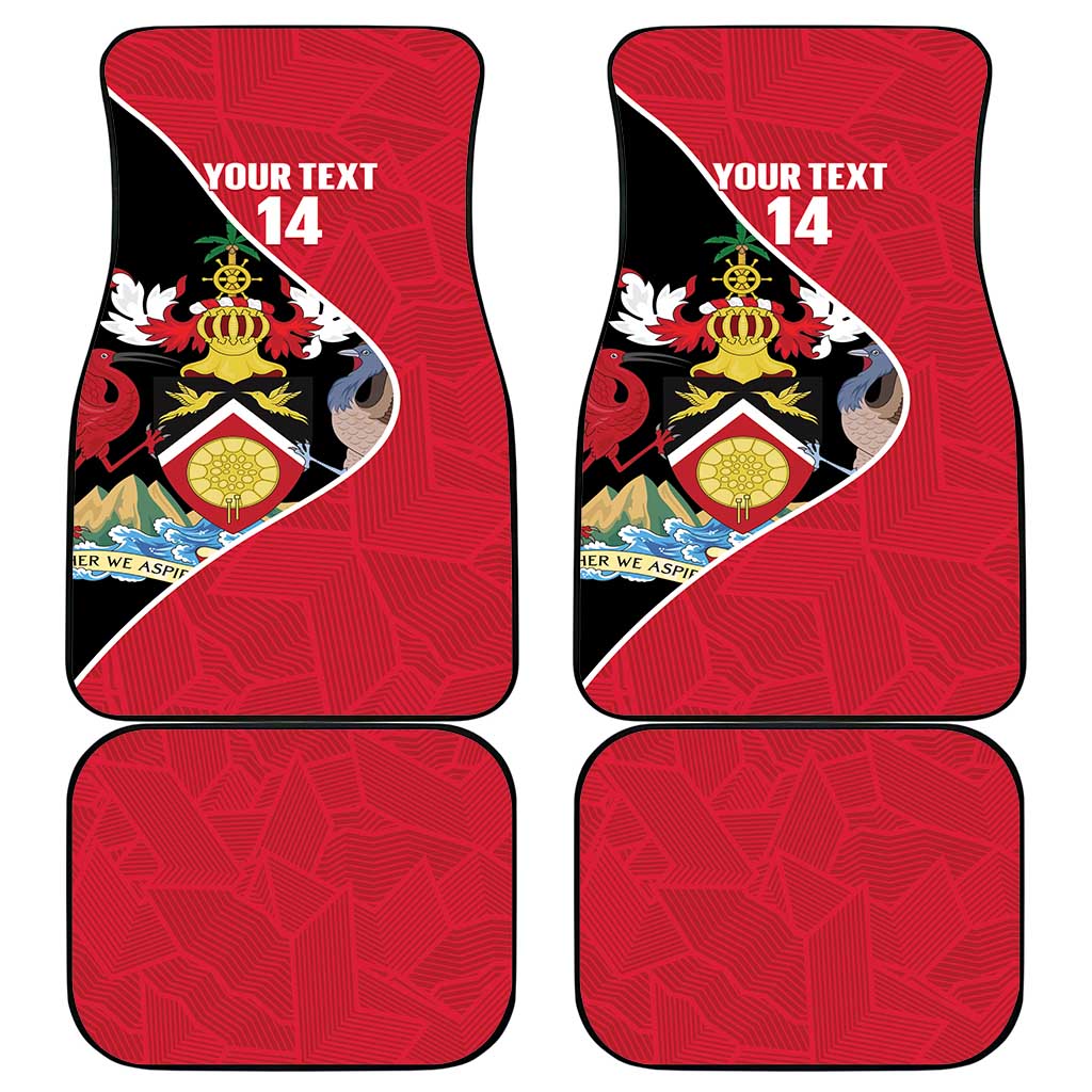 Custom Trinidad and Tobago Football Car Mats 2025 Go Champions - Wonder Print Shop