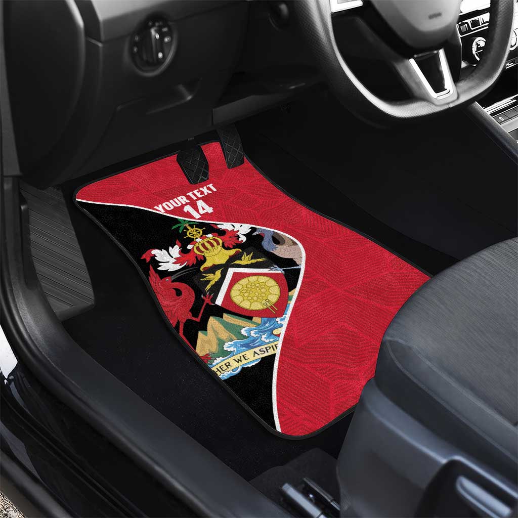 Custom Trinidad and Tobago Football Car Mats 2025 Go Champions - Wonder Print Shop