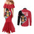 Custom Trinidad and Tobago Football Couples Matching Mermaid Dress and Long Sleeve Button Shirt 2025 Go Champions - Wonder Print Shop