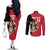 Custom Trinidad and Tobago Football Couples Matching Off The Shoulder Long Sleeve Dress and Long Sleeve Button Shirt 2025 Go Champions - Wonder Print Shop