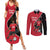 Custom Trinidad and Tobago Football Couples Matching Summer Maxi Dress and Long Sleeve Button Shirt 2025 Go Champions - Wonder Print Shop