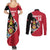 Custom Trinidad and Tobago Football Couples Matching Summer Maxi Dress and Long Sleeve Button Shirt 2025 Go Champions - Wonder Print Shop