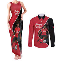 Custom Trinidad and Tobago Football Couples Matching Tank Maxi Dress and Long Sleeve Button Shirt 2025 Go Champions - Wonder Print Shop