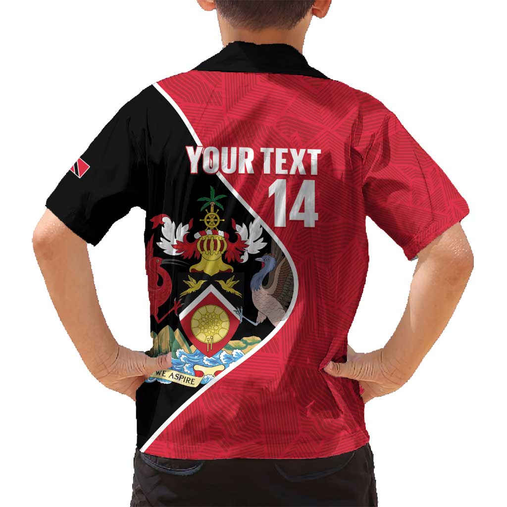 Custom Trinidad and Tobago Football Family Matching Long Sleeve Bodycon Dress and Hawaiian Shirt 2025 Go Champions - Wonder Print Shop