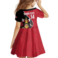 Custom Trinidad and Tobago Football Family Matching Long Sleeve Bodycon Dress and Hawaiian Shirt 2025 Go Champions - Wonder Print Shop