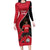 Custom Trinidad and Tobago Football Family Matching Long Sleeve Bodycon Dress and Hawaiian Shirt 2025 Go Champions - Wonder Print Shop