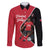 Custom Trinidad and Tobago Football Family Matching Off The Shoulder Long Sleeve Dress and Hawaiian Shirt 2025 Go Champions - Wonder Print Shop