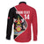 Custom Trinidad and Tobago Football Family Matching Off The Shoulder Long Sleeve Dress and Hawaiian Shirt 2025 Go Champions - Wonder Print Shop