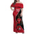 Custom Trinidad and Tobago Football Family Matching Off Shoulder Maxi Dress and Hawaiian Shirt 2025 Go Champions - Wonder Print Shop