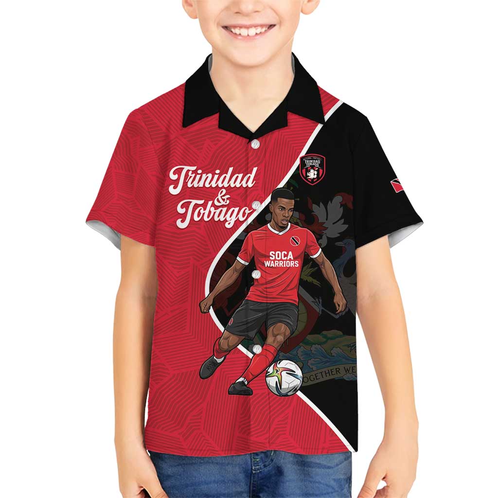 Custom Trinidad and Tobago Football Family Matching Off Shoulder Maxi Dress and Hawaiian Shirt 2025 Go Champions - Wonder Print Shop