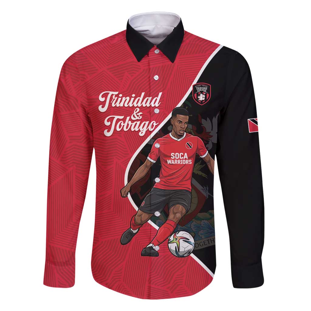 Custom Trinidad and Tobago Football Family Matching Off Shoulder Short Dress and Hawaiian Shirt 2025 Go Champions - Wonder Print Shop