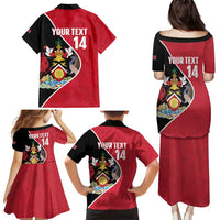 Custom Trinidad and Tobago Football Family Matching Puletasi and Hawaiian Shirt 2025 Go Champions - Wonder Print Shop