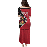 Custom Trinidad and Tobago Football Family Matching Puletasi and Hawaiian Shirt 2025 Go Champions - Wonder Print Shop