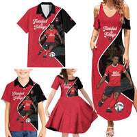 Custom Trinidad and Tobago Football Family Matching Summer Maxi Dress and Hawaiian Shirt 2025 Go Champions - Wonder Print Shop