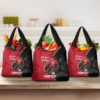 Custom Trinidad and Tobago Football Grocery Bag 2025 Go Champions - Wonder Print Shop
