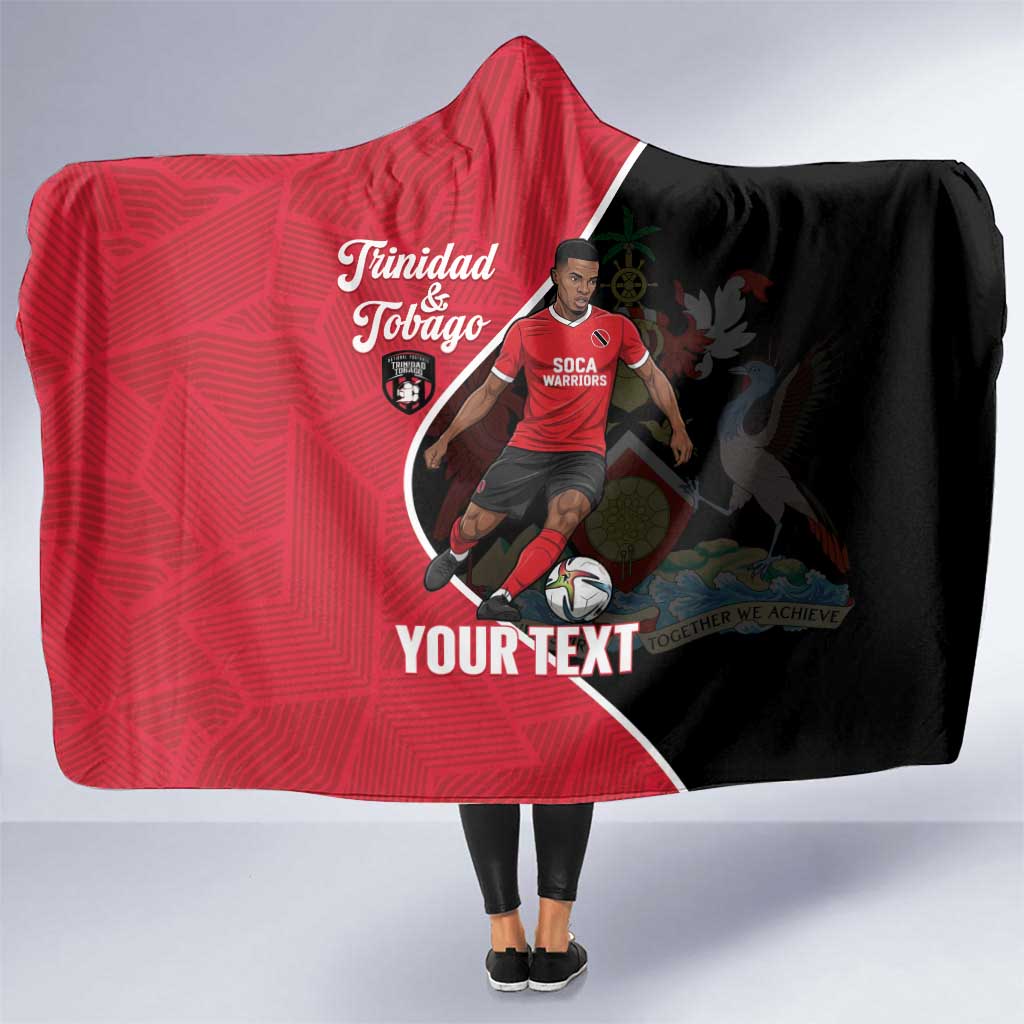Custom Trinidad and Tobago Football Hooded Blanket 2025 Go Champions - Wonder Print Shop
