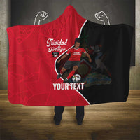 Custom Trinidad and Tobago Football Hooded Blanket 2025 Go Champions - Wonder Print Shop