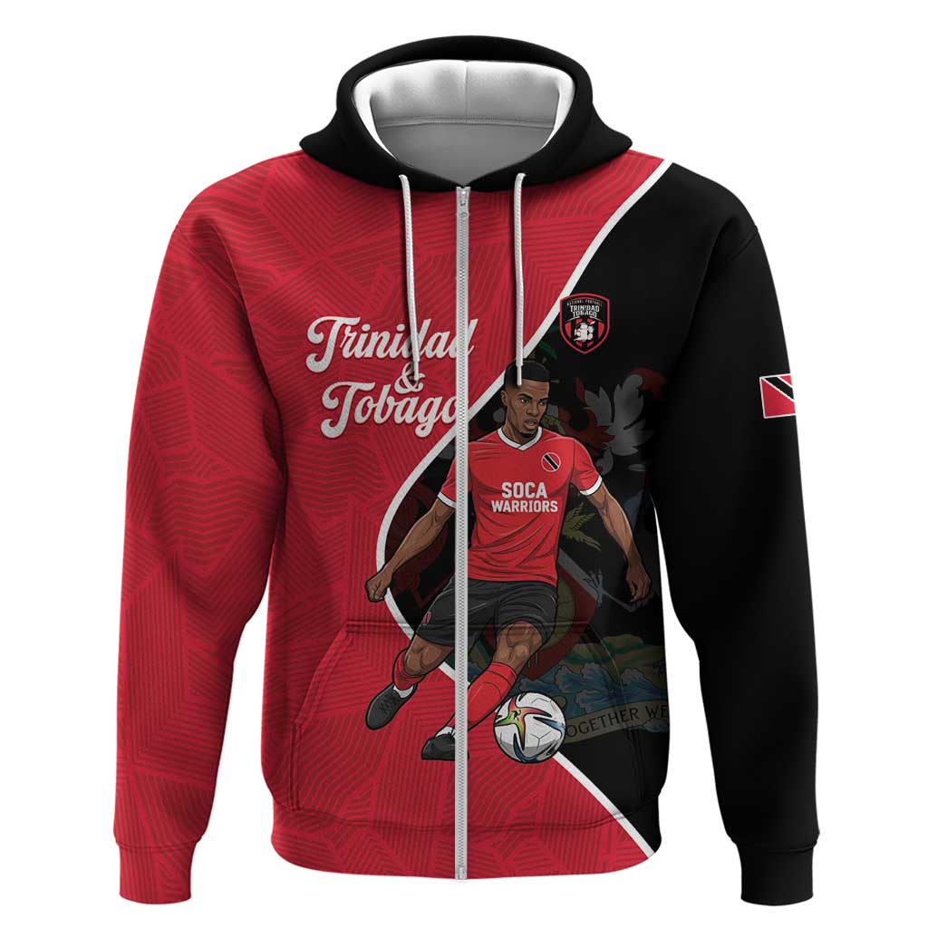 Custom Trinidad and Tobago Football Hoodie 2025 Go Champions - Wonder Print Shop