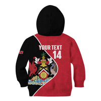 Custom Trinidad and Tobago Football Kid Hoodie 2025 Go Champions - Wonder Print Shop