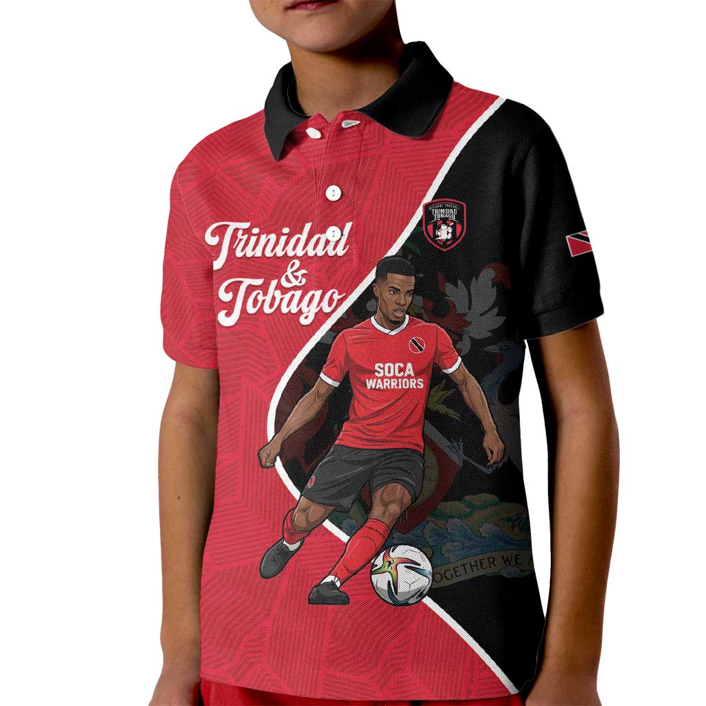 Custom Trinidad and Tobago Football Kid Polo Shirt 2025 Go Champions - Wonder Print Shop