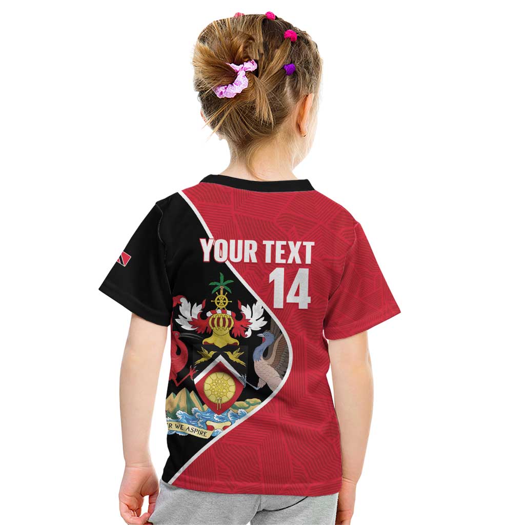 Custom Trinidad and Tobago Football Kid T Shirt 2025 Go Champions - Wonder Print Shop