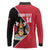 Custom Trinidad and Tobago Football Long Sleeve Polo Shirt 2025 Go Champions - Wonder Print Shop