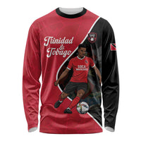 Custom Trinidad and Tobago Football Long Sleeve Shirt 2025 Go Champions - Wonder Print Shop