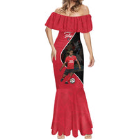 Custom Trinidad and Tobago Football Mermaid Dress 2025 Go Champions - Wonder Print Shop