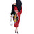Custom Trinidad and Tobago Football Off The Shoulder Long Sleeve Dress 2025 Go Champions - Wonder Print Shop