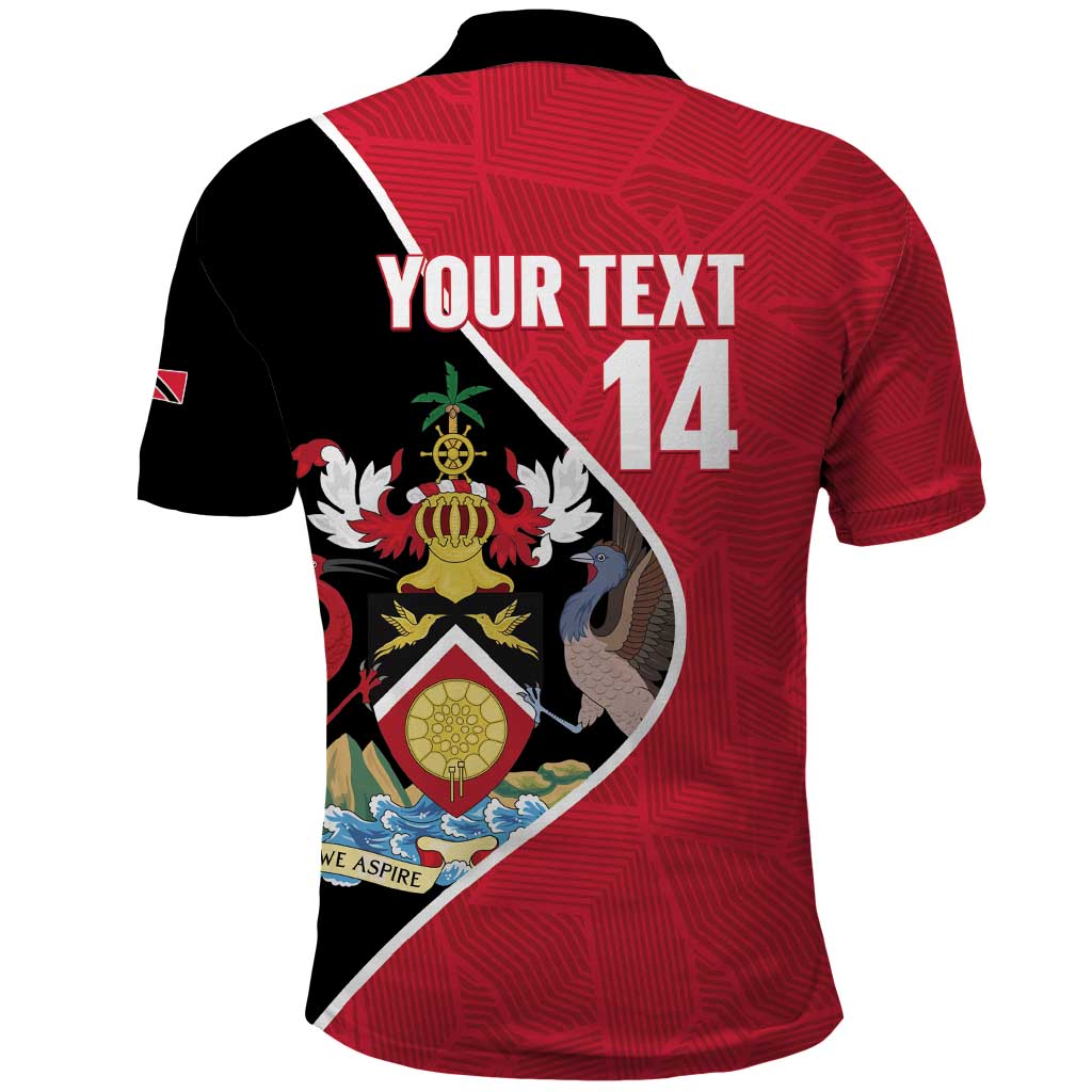 Custom Trinidad and Tobago Football Polo Shirt 2025 Go Champions - Wonder Print Shop