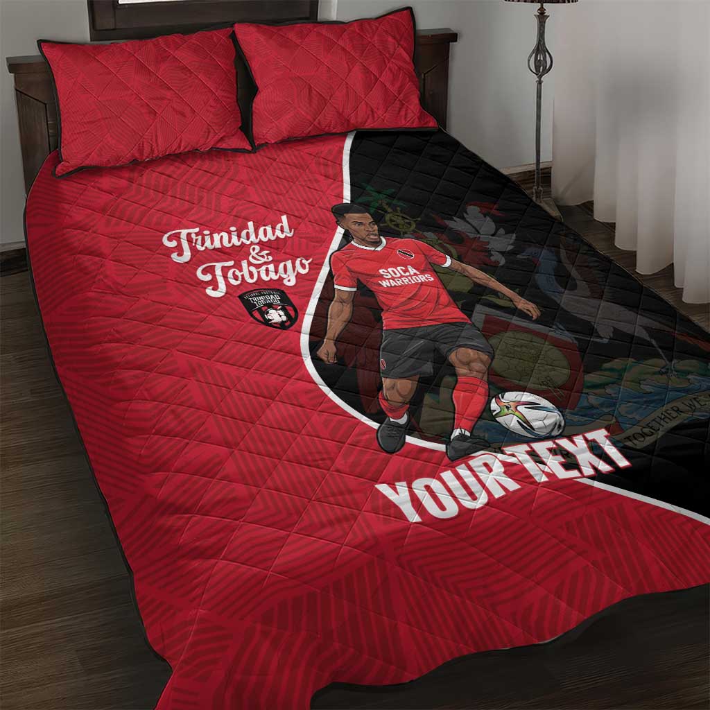 Custom Trinidad and Tobago Football Quilt Bed Set 2025 Go Champions - Wonder Print Shop