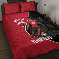 Custom Trinidad and Tobago Football Quilt Bed Set 2025 Go Champions - Wonder Print Shop