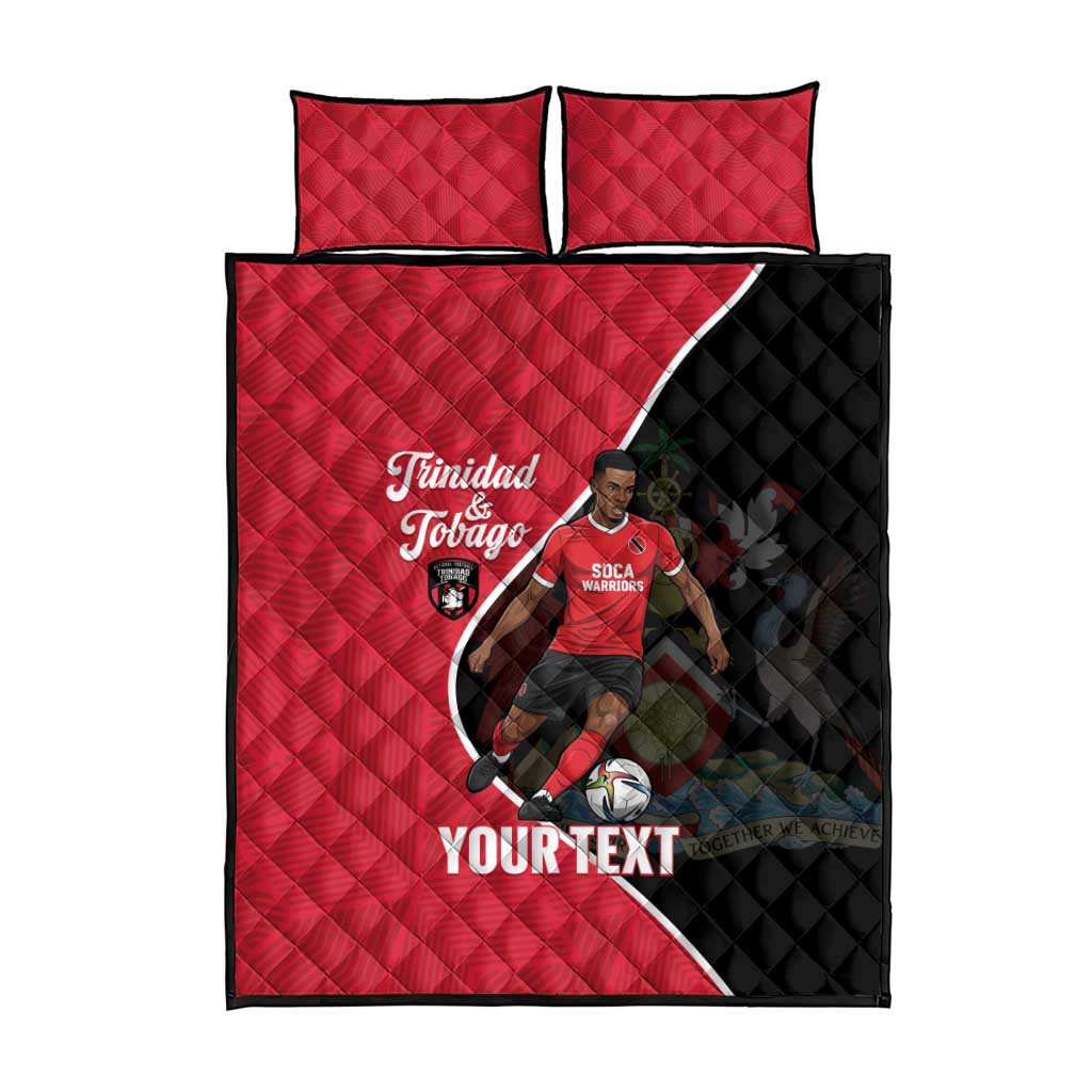 Custom Trinidad and Tobago Football Quilt Bed Set 2025 Go Champions - Wonder Print Shop