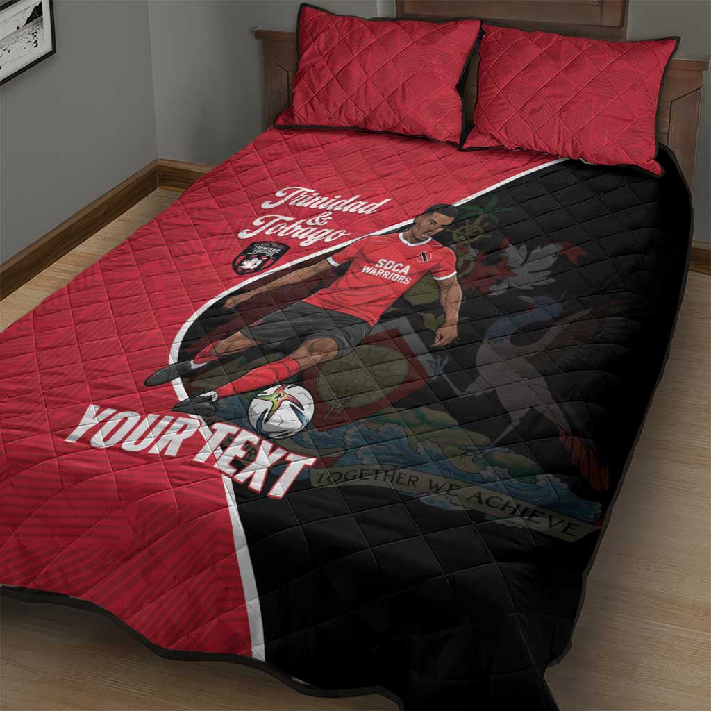 Custom Trinidad and Tobago Football Quilt Bed Set 2025 Go Champions - Wonder Print Shop