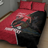 Custom Trinidad and Tobago Football Quilt Bed Set 2025 Go Champions - Wonder Print Shop