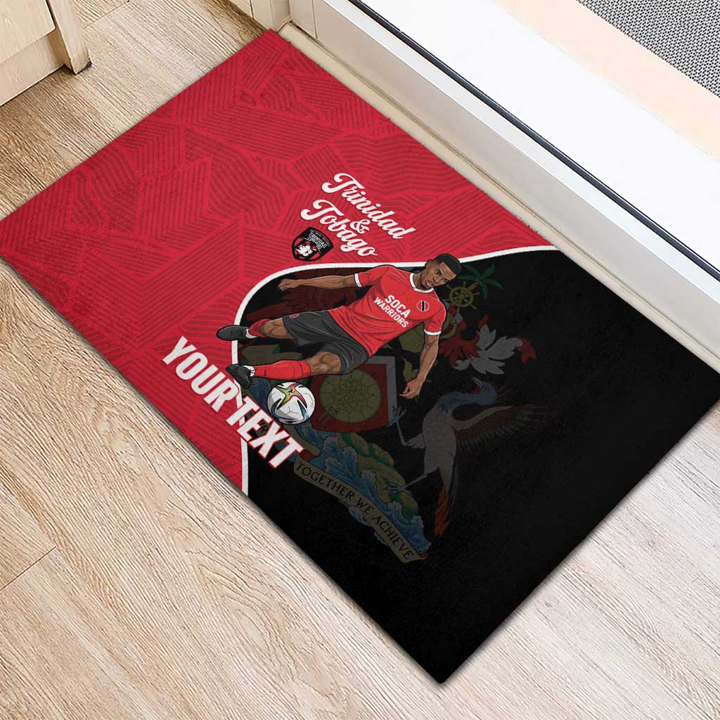 Custom Trinidad and Tobago Football Rubber Doormat 2025 Go Champions - Wonder Print Shop