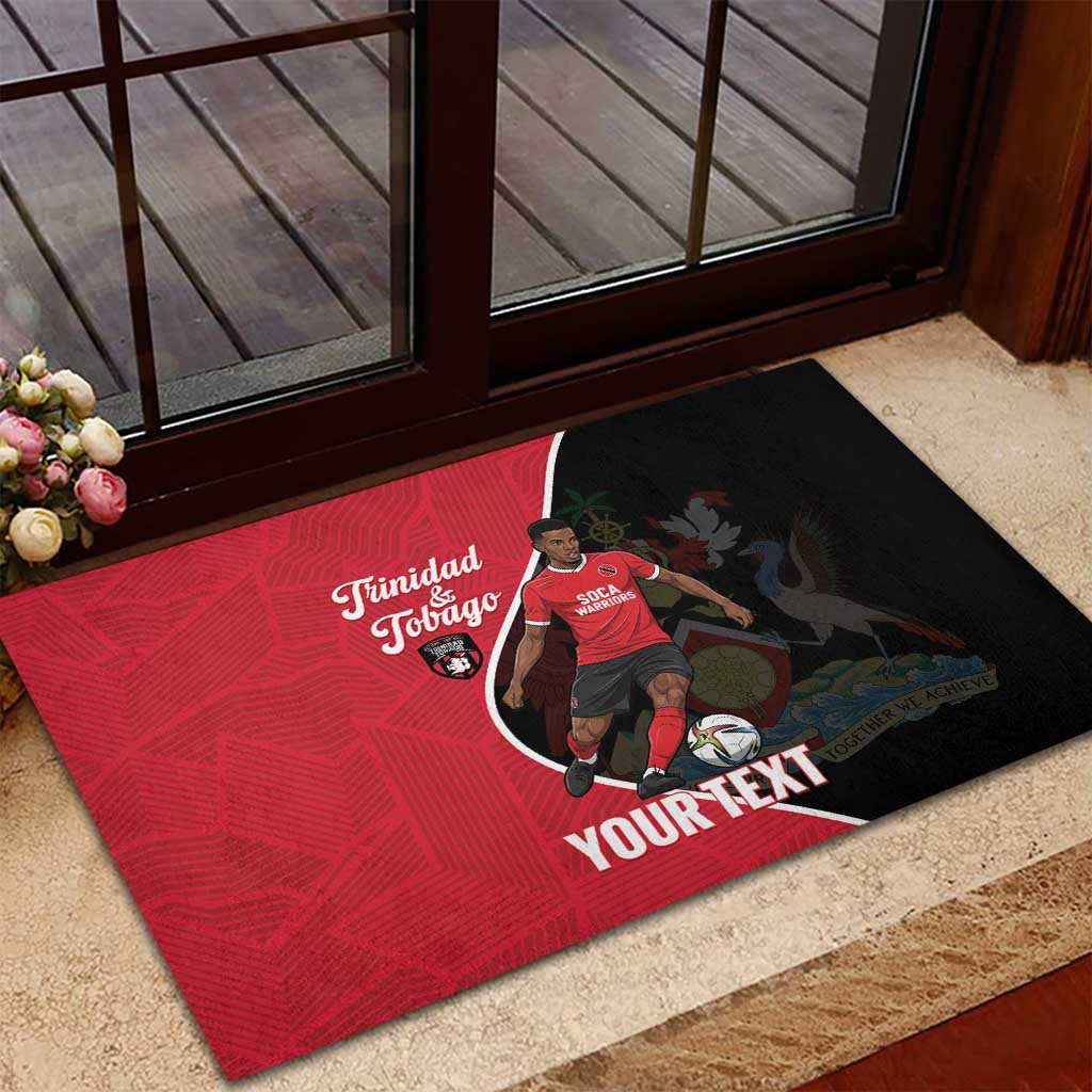 Custom Trinidad and Tobago Football Rubber Doormat 2025 Go Champions - Wonder Print Shop