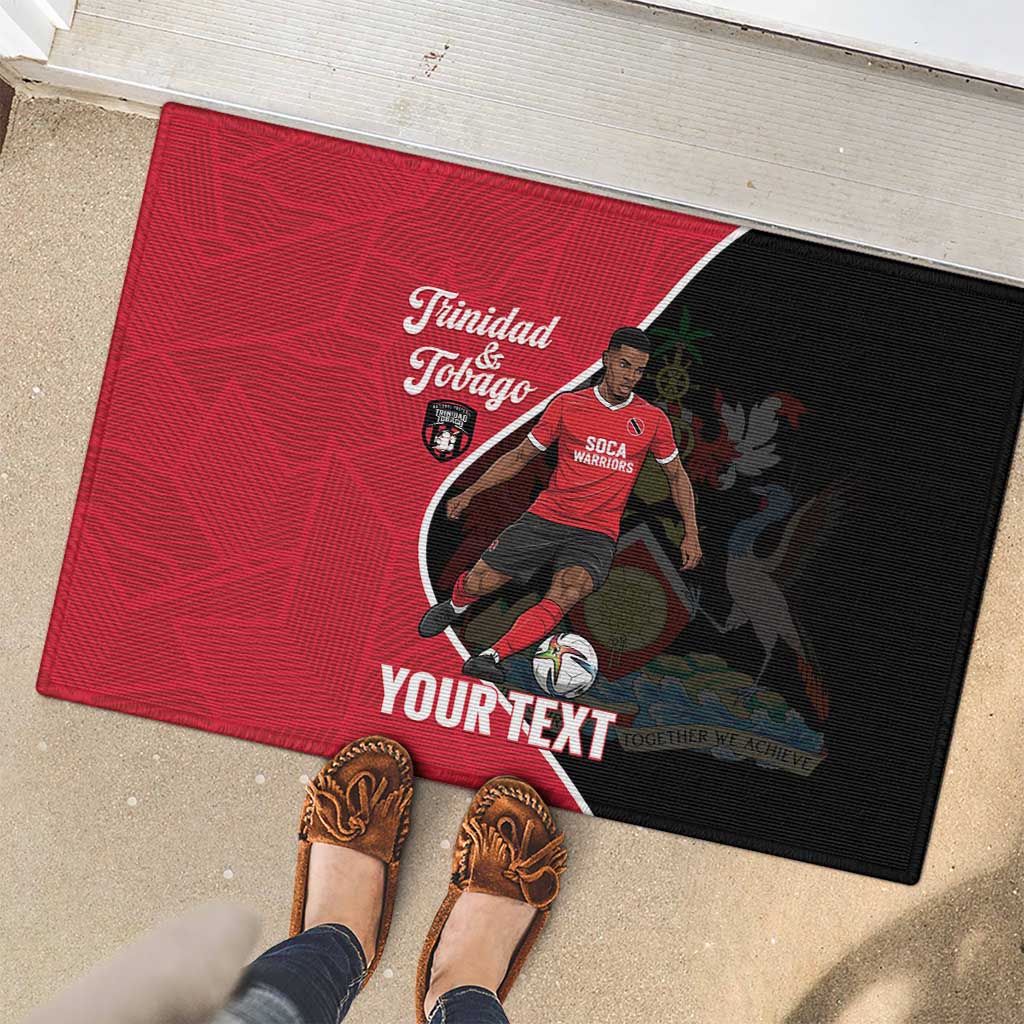 Custom Trinidad and Tobago Football Rubber Doormat 2025 Go Champions - Wonder Print Shop