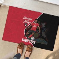 Custom Trinidad and Tobago Football Rubber Doormat 2025 Go Champions - Wonder Print Shop