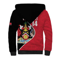 Custom Trinidad and Tobago Football Sherpa Hoodie 2025 Go Champions - Wonder Print Shop
