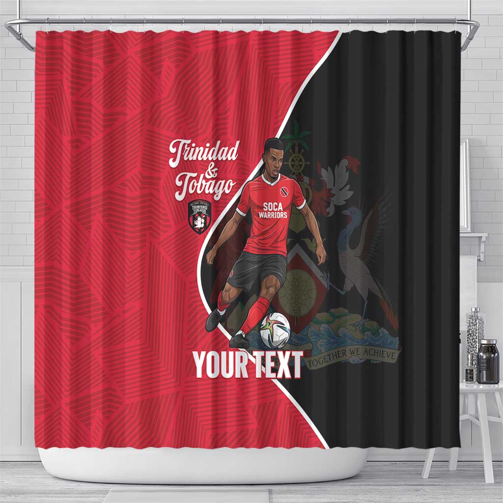 Custom Trinidad and Tobago Football Shower Curtain 2025 Go Champions - Wonder Print Shop