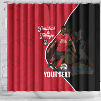 Custom Trinidad and Tobago Football Shower Curtain 2025 Go Champions - Wonder Print Shop