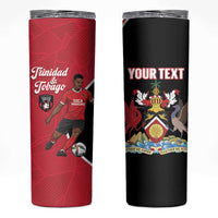 Custom Trinidad and Tobago Football Skinny Tumbler 2025 Go Champions - Wonder Print Shop