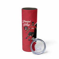 Custom Trinidad and Tobago Football Skinny Tumbler 2025 Go Champions - Wonder Print Shop