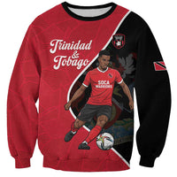 Custom Trinidad and Tobago Football Sweatshirt 2025 Go Champions - Wonder Print Shop