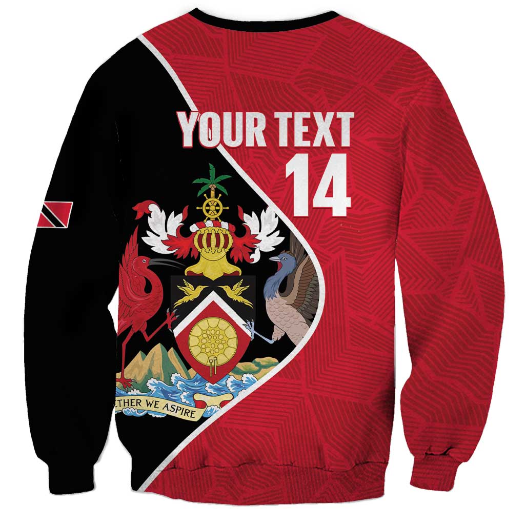Custom Trinidad and Tobago Football Sweatshirt 2025 Go Champions - Wonder Print Shop