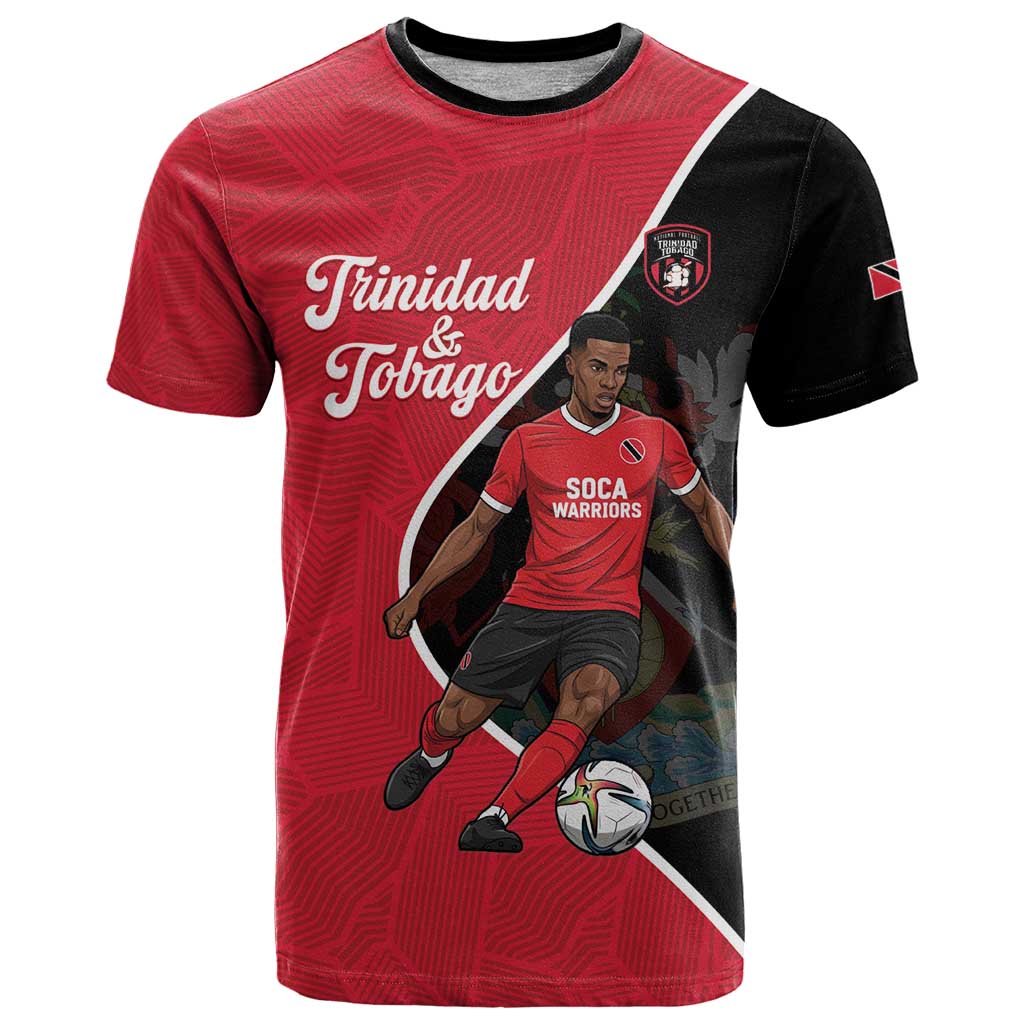 Custom Trinidad and Tobago Football T Shirt 2025 Go Champions - Wonder Print Shop