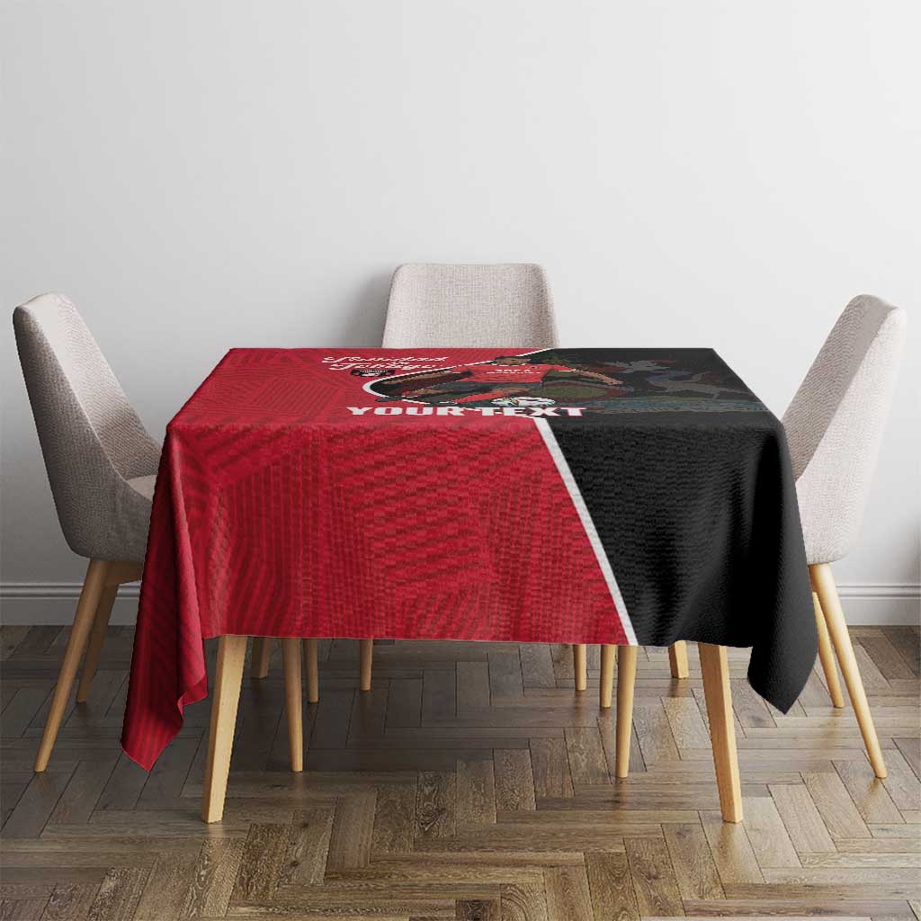 Custom Trinidad and Tobago Football Tablecloth 2025 Go Champions - Wonder Print Shop